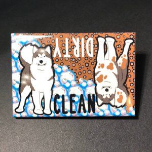 Malamute / Husky Dog Art Dishwasher Magnet Decor